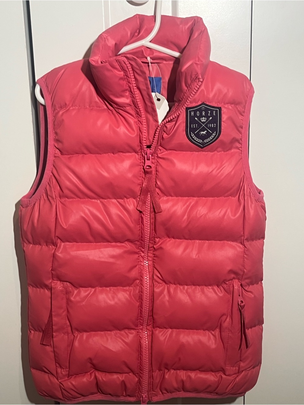Horze Kids Puffer Vest - Coral Pink New w/tags